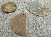 WWI Tři Německé identifikační známky