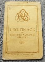 Republika Československá Legitimace pro Důstojníky a vojenské úředníky