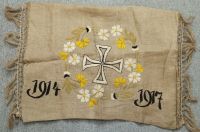 WWI Německý patriotistický obal na polštář 1914-1917