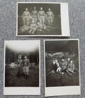 3x foto sovětských vojáků po osvobození Uhřic 1945 (okres Blansko)
